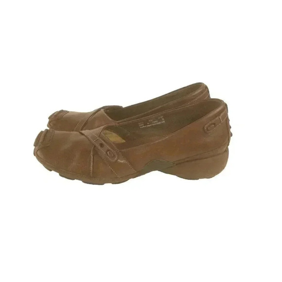 Privo Brown Leather Shoes Loafers Square Toe Slip On Womens Size 9.5M - Picture 11 of 11